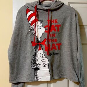 Dr Seuss cropped hoodie, NWOT